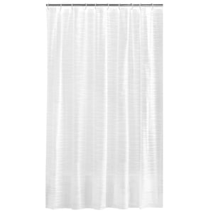 Oasis Waterproof PEVA Shower Curtain, 70" x 72", White