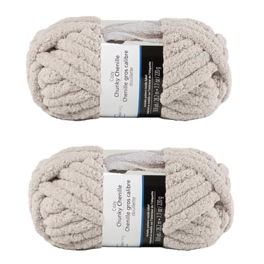MAINSTAYS 2 pack light grey polyester yarn
