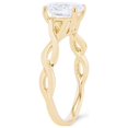 thumbnail image 2 of 0.50 T.C.W Oval Shape Natural Diamond Latest Design Solitaire Wedding Ring for Ladies Solid 14K Yellow Gold Size 8, 2 of 6