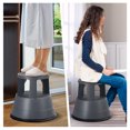 thumbnail image 3 of Costway Kick Stool Rolling Step Stool w/Non-Slip Rubber Platform 330LBS Capacity Gray, 3 of 10