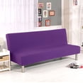 thumbnail image 2 of CHOK 2024 Futon Slipcover Armless Sofa Covers Stretch Sofa Bed Slipcover Protector Elastic (Light Gray Animal), 2 of 8