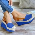 thumbnail image 2 of Leutsin Sandales d'Été Confortables pour Femmes Talon Compensé Chaussures de Plage Décontractées, 2 of 5