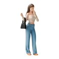 thumbnail image 1 of lionlar 1:64 Model Figures Character Tiny Resin Figures Sand Table Layout Decoration Shoulder Bag Girl, 1 of 9