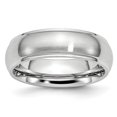 thumbnail image 1 of Cobalt Satin and Polished 7mm Ridged Edge Band Size 8, 1 of 6