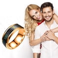 thumbnail image 1 of Xihbxyly Clearance Fashion New Physical Intelligent Temperature Couple Ring Mood Display Ring Deals, 1 of 3