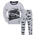 thumbnail image 1 of MIASHUI Ensemble de Pyjama pour Petits Grands Garçons Filles, Pyjamas pour Enfants en Coton, Gris, 6-7 Ans, 1 of 2