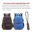 thumbnail image 3 of 8 Pieces Zipper Pull Puller Lightweight Rope Tag Fixer Multi-Purpose Replacement Buckle Bags Suitcase Accessories Textiles Dark Gray, 3 of 5