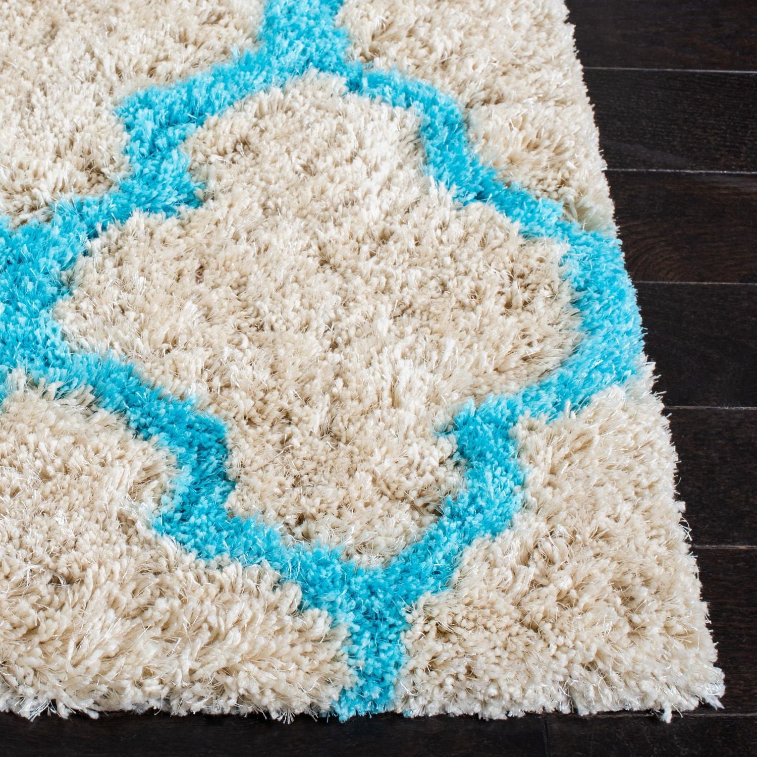 Safavieh Barcelona Anabelle Tapis Peluche Shag Géométrique