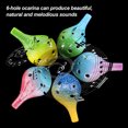 thumbnail image 4 of Yeacher 6 Holes Ceramic Ocarina Alto C Simple Starry Style Musical Instrument with Lanyard Music Score for Music Lover and Learner, 4 of 7