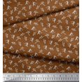 thumbnail image 3 of Soimoi Poly Georgette Fabric Dot,Cricket Player & Bat Sports Print Fabric by The Yard 52 Inch Wide, 3 of 3