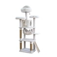 thumbnail image 1 of Vibrant Life 72.8" Extra-Large Off-White Cat Tree with Condo, Hammock, and Natural Jute Posts, 1 of 7
