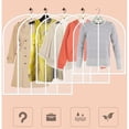 thumbnail image 4 of Sac à Vêtements Transparent Housse de Vêtement avec Fermeture Éclair, Housse de Vêtement Veste Manteau Robes Robes de Soirée Costume Protection Housse de Vêtement Étui de Robe Sac de Costume, 4 of 4