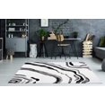 thumbnail image 2 of Ladole Rugs Calvin Blanc Noir Abstrait Tapis en Polypropylène pour Aire, 2 of 6