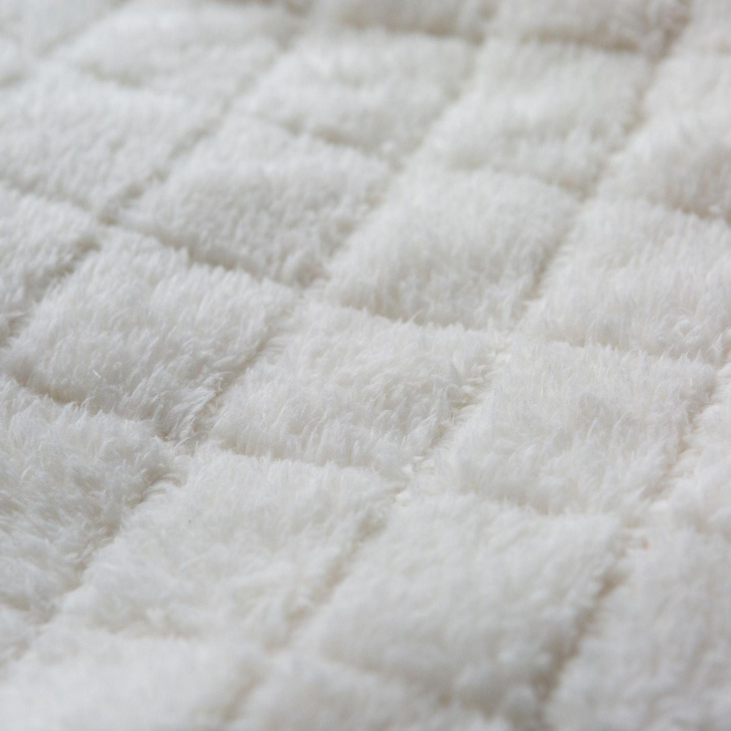 Housse de sofa en tissu faux sherpa imperméable SmartFit, housse de mobilier en 3 pièces, pour chiens et autres animaux de compagnie, Creme