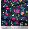 thumbnail image 2 of Soimoi Poly Georgette Fabric Artistic Flower Fabric Prints By Yard 52 Inch Wide, 2 of 3