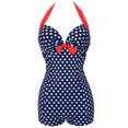 thumbnail image 4 of Womens Swimsuits Tankini Wave Dot Conservative Beach Plus Plus Hot Spring Tankinis Swimwear for Women Blue, 4 of 4