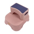 thumbnail image 4 of 2 Step Stool, Double Antiskid Height Adjustable Anti Rollover Design Kids Step Stool Quick Disassembly Ergonomic Design  For Shower Room For Kids Pink Purple, 4 of 8