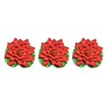 thumbnail image 4 of QualitChoice Artificial Lotus Replacement Simulation Outdoor Garden Park Pond Pool Photography Fake Water Flower Decor Red 3PCS, 4 of 6