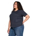 thumbnail image 4 of Lane Bryant Women's Plus Crew-Neck T-Shirt, 4 of 6