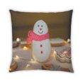 thumbnail image 2 of Ahgly Company Snowman Coussin Décoratif d'Extérieur, 18 Po X 18 Po, 2 of 6