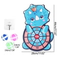 thumbnail image 2 of F Triceratops Pattern Velcro Dart Board For Kids Sticky Ball Indoor Outdoor Throwing Game Toy, 2 of 2