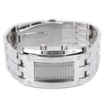thumbnail image 1 of Men's Wrist Watch, Button Operation Business Watch Binary Time Mode Display  For Party For Boyfriend Men's Silver, 1 of 8