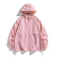 thumbnail image 1 of RXIRUCGD Ensemble de Protection Solaire pour Homme Veste Décontractée à Manches Longues avec Capuchon, Rose, Taille : 2TG, 1 of 6