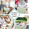 thumbnail image 4 of 60 x 84 Inch Checkered Tablecloth Rectangle - Wrinkle Resistant and Waterproof Table Cloth for Picnic, Dinner and Party, Washable Polyester Fabric, Sage Green and White Gingham Pattern, 4 of 6