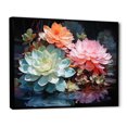 thumbnail image 2 of Designart Multi-Color Traditional black framed wall art, Succulent framed wall Art, Reflecting on Succulent Beauty , Succulent framed wall art decor, 44x34 inches black frame, 2 of 5
