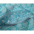 thumbnail image 5 of oneOone Silk Tabby Sky Blue Fabric Block Sewing Material Print Fabric By The Yard 42 Inch Wide-VF, 5 of 5