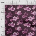 thumbnail image 2 of oneOone Rayon Purple Fabric Floral & Sewing Craft Projects Fabric Prints By Yard 56 Inch Wide, 2 of 5