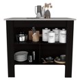 thumbnail image 3 of TUHOME Cala Kitchen Island  Engineered Wood Kitchen Islands in  Multi-color, 3 of 7