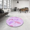 thumbnail image 4 of Ahgly Tapis Rectangulaire Lavable en Machine Intérieur Transitionnel Violet Violet, 3 Pieds x 5 Pieds, 4 of 7