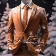 thumbnail image 2 of Boys Christmas Print Coat Jacket Winter Holiday Celebrations, 2 of 3