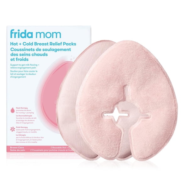 Frida Mom - Compresses Thérapeutiques pour l'Allaitement, Compresses Thermiques Froides & Chaudes, Essentiels d'Allaitement pour le Soulagement de la Douleur, Soutien à la Lactation, et Rétablissement Post-Partum