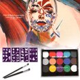 thumbnail image 1 of Body Paint Makeup, Face Painting Makeup Kit Child Friendly 2 Brushes  for Home, 1 of 8