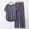 thumbnail image 1 of Weiqiqre Ensembles de Pyjama pour Femmes Pyjamas Rafraîchissants Ensembles Assortis d'Été Manches Courtes Ensemble de Détente Femmes, 1 of 3