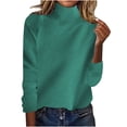 thumbnail image 1 of Chbgutlmr Womens Sweaters Raglan Long Sleeve High Neck Loose Casual Pullover Fall Winter Turtleneck Tops Sweater, 1 of 6