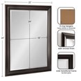thumbnail image 2 of Kate and Laurel Whitley Traditional Framed Wall Mirror, 22 x 28, Bronze, Classic Rectangle Bathroom Mirror with Transitional Profile and Beveled Edge Design, 2 of 8
