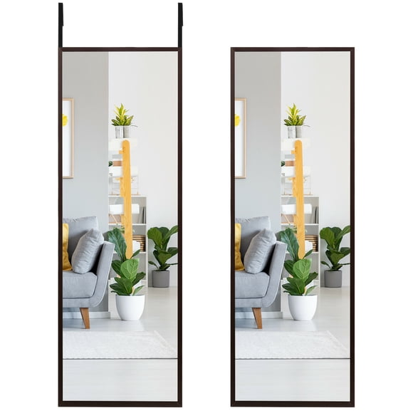 Costway Door Wall Mounted Mirror Full Length Hanging Mirror Bedroom Bathroom Coffee