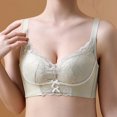 thumbnail image 3 of Bra for Women Convertible Bra Feature V-Neck Demi & Balconette Bra Style W-1460 Green L, 3 of 4