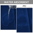 thumbnail image 3 of Semfri 3 Pcs Memory Foam Bathroom Mat Set Bathroom Rug Set Non Slip Absorbent Toilet Mat Set Comfortable Soft Machine Wash Thick Navy Blue, 3 of 8