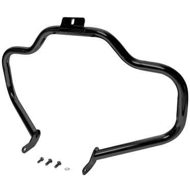 Krator Garde-Moteur Barre de Protection Moustache Autoroute Compatible avec Harley Davidson Softail 2000-2017 (Fat Boy CVO Heritage), Noir