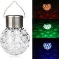 thumbnail image 5 of Solar Light, Outdoor Hanging Decorative Garden Light, LED Crackle Ball for Lawn Yard, 5 of 5