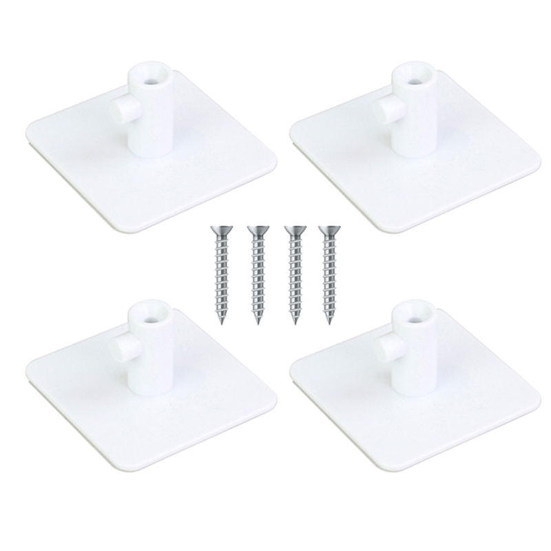 4Pcs Mixer Attachment Holder Kitchen Stand Mixer Accessory Stand Hanger Under Cabinet Dough Hook Storage Easy to Install