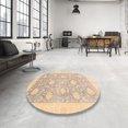 thumbnail image 3 of Ahgly Company Indoor Rectangle Abstract Brown Oriental Area Rugs, 7' x 9', 3 of 6