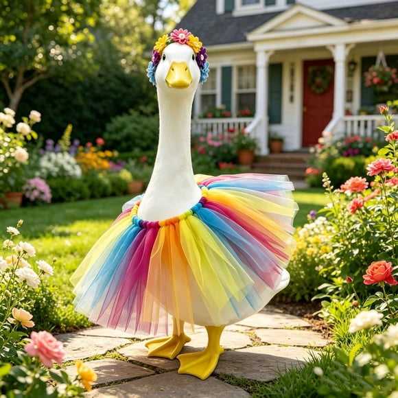 Dvkptbk Vêtements pour Oies de 23 Pouces Jupe pour Oies de Porche Ensemble de Jupe Bouffante pour Oies de Jardin