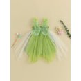thumbnail image 2 of Faithtur Robe pour Tout-Petits Enfants Filles Papillon Broderie à Étages Tulle Sans Manches Robe Camisole Été Vêtements Décontractés Robe Princesse, 2 of 9