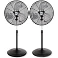 thumbnail image 1 of Hurricane Pro Series Ventilateur sur Pied Oscillant à Grande Vitesse de 20”, Lot de 2, 1 of 10