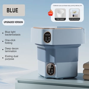 TopLLC Laver la machine Petit lave-linge Portable Accueil Sous-vêtements pliants Sous-Vêtements Lavage et décapage Intégré Lazy Lave-linge pliant